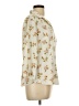Covington 100% Polyester Floral Ivory 3/4 Sleeve Blouse Size L - photo 4
