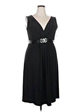 scarlett nite black dress NEW Scarlett Nite Black Size 14 - Beaded Shoulder Ruffled Chiffon Dress S257550