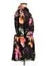 IMAN 100% Polyester Floral Black Long Sleeve Blouse Size L - photo 4