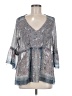 Knox Rose 100% Polyester Gray 3/4 Sleeve Blouse Size M - photo 1