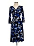 Nine West Print Blue Cocktail Dress Size 4 - photo 1