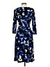 Nine West Print Blue Cocktail Dress Size 4 - photo 2