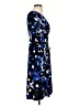 Nine West Print Blue Cocktail Dress Size 4 - photo 4