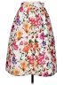 R + J 100% Polyester Floral White Casual Skirt Size S - photo 2