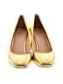 J.Crew 100% Leather Gold Heels Size 9 1/2 - photo 2