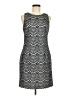 Jessica Simpson 100% Polyester Chevron-herringbone Gray Cocktail Dress Size 6 - photo 1