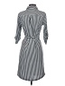 Mlle Gabrielle Stripes Gray Casual Dress Size S - photo 2