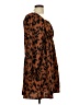 Shein Curve 100% Polyester Animal Print Brown Casual Dress Size 12 - photo 4