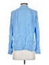 Vince. 100% Silk Blue Long Sleeve Silk Top Size S - photo 2
