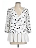 Cooper & Ella 100% Polyester White 3/4 Sleeve Blouse Size Lg (3) - photo 1