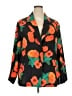 Shein Curve 100% Polyester Print Orange Blazer Size 18 Plus (3) - photo 1