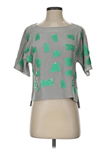 Tibi Short Sleeve Top (view 1)
