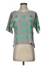 Tibi 100% Silk Gray Green Short Sleeve Top Size XS - photo 1