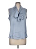 Bar III Blue Sleeveless Blouse Size M - photo 1