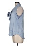 Bar III Blue Sleeveless Blouse Size M - photo 5