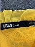 INA 100% Polyester Yellow 3/4 Sleeve Blouse Size S - photo 7