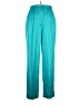 Carlisle 100% Silk Color Block Teal Silk Pants Size 14 - photo 1