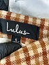 Lulus 100% Polyester Houndstooth Brown Casual Skirt Size S - photo 4