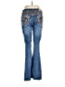 Sexy Couture Paisley Blue Jeans Size 10 - photo 2