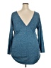 lucy Blue Pullover Sweater Size 2X - photo 2