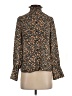 Nili Lotan 100% Polyester Floral Brown Long Sleeve Blouse Size XXS - photo 1