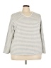 Basic Editions Gray 3/4 Sleeve T-Shirt Size 3X - photo 1