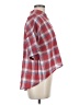 Freebird 100% Cotton Plaid Red Short Sleeve Button-Down Shirt Size M - photo 4