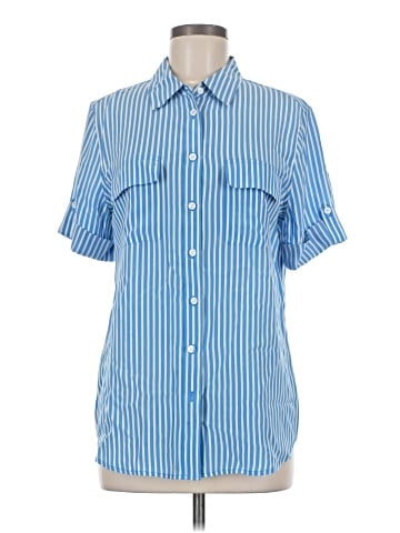 Equipment Short Sleeve Silk Top (view 1)