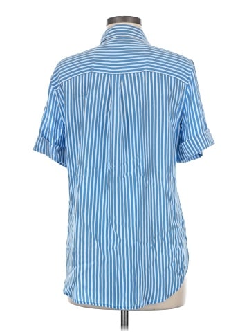 Equipment Short Sleeve Silk Top (view 2)