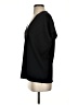 DKNY Solid Black Short Sleeve Blouse Size S - photo 5