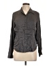 Moda International Gray 3/4 Sleeve Silk Top Size L - photo 1