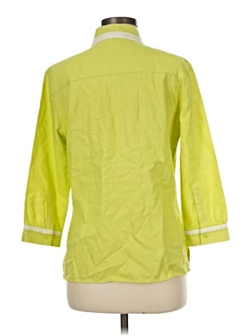 Neiman Marcus 3/4 Sleeve Button-Down Shirt (view 2)