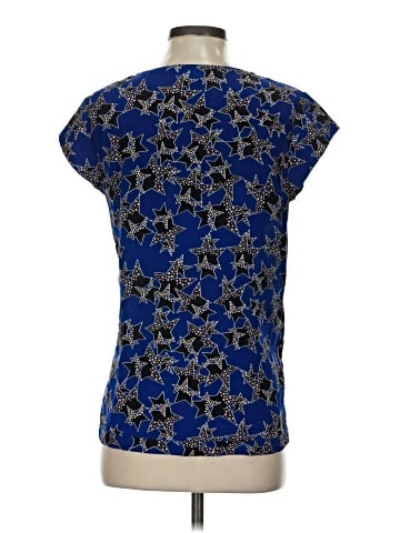 Diane von Furstenberg Short Sleeve Silk Top (view 2)