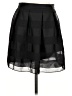 Louche 100% Polyester Stripes Black Formal Skirt Size 10 - photo 1