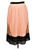 A Wear 100% Polyester Color Block Orange Formal Skirt Size 12 - photo 1