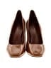 Tory Burch 100% Leather Brown Heels Size 7 1/2 - photo 2