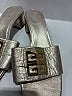 Givenchy Metallic Silver Gold Sandals Size EU 38 - photo 5