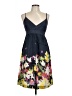Theory 100% Silk Floral Blue Casual Dress Size 12 - photo 1