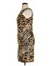Connected Apparel Animal Print Gold Cocktail Dress Size 14 - photo 5
