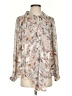 Q2 100% Polyester Paisley Ivory Long Sleeve Blouse Size S - photo 1