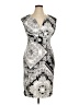 Connected Apparel Paisley Gray Cocktail Dress Size 16 - photo 1