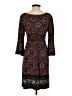Max Studio Paisley Brown Casual Dress Size S - photo 2