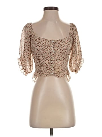 Blush 3/4 Sleeve Blouse (view 1)