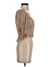 Blush 100% Polyester Tan 3/4 Sleeve Blouse Size S - photo 4