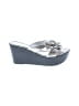 Donald J Pliner Silver Wedges Size 7 - photo 1