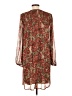 Mystree 100% Polyester Paisley Brown Casual Dress Size L - photo 2