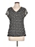 212 Collection Black Short Sleeve Blouse Size L - photo 1