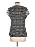 212 Collection Black Short Sleeve Blouse Size L - photo 2