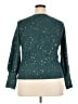 LC Lauren Conrad Stars Teal Pullover Sweater Size XXL - photo 2