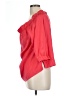 Halogen 100% Polyester Red 3/4 Sleeve Blouse Size L - photo 5
